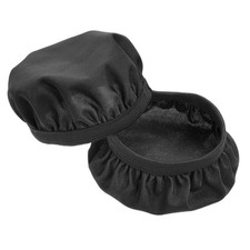 1 Pair Black Fabric Washable Headphone Covers, Fits 2.36