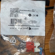 Siemon MX5-F03, red, Category 5e UTP RJ45 T568A/B MAX series flat jack NEW picture