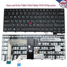 New US Laptop Keyboard Non-Backlit w/ Pointer for Lenovo ThinkPad T460s T470s picture