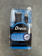 DTECH USB To Serial Cable, 6ft New picture