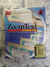 Ai Squared ZoomText Xtra 7.1 Windows XP 98 95 PC CD-ROM Big Box New/Sealed picture