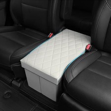 JIEREPU Seat Aisle Storage Box for Ford Explorer 6-Passenger Models (White) picture