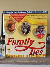 Vintage 90's Family Ties Deluxe Edition Software Windows 98 95 3.1 Complete picture