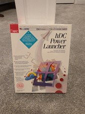 Vtg Rare New Sealed 90's hDC Power Launcher Big Box PC Software Evaluation Copy picture
