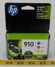 New NOS Sealed HP 910 Ink Cartridges 3-Pack Color Cyan Magenta Yellow picture