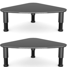 Hemudu 2 Pack Computer Monitor Riser Triangle Save Space Desktop Corner Stand picture