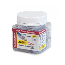 202044J ezEX44 Connector for Ethernet Cable Termination, 100 per Jar picture