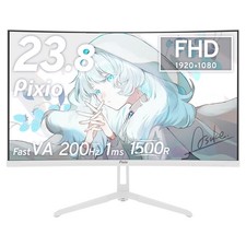 Pixio PXC248 Wave Curved Gaming Monitor 24 Inch 200Hz FHD IPS White Japan picture