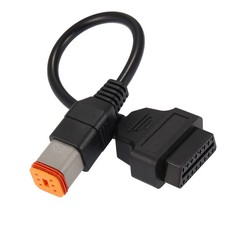 Motoforti 6Pin to OBD2 Diagnostic Scanner Adapter Cable for Harley Davidson M... picture