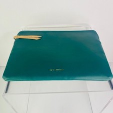 Comfyable Laptop Sleeve Case 13 Inch Faux Leather  Slim Computer Forest Green picture
