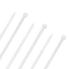 NavePoint 16 Inch Nylon White Cable Ties 50 Lbs  100 Pack 00406541 picture