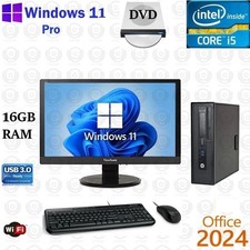 Windows 11 HP i5 3.2 ghz 240GB SSD + 1TB 16GB 22
