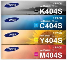 Compatible Samsung 404S Toner Cartridge Set CLT-K404S C404S M404S Y404S 4-Pack N picture
