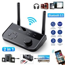 Bluetooth 5.3 Transmitter Receiver Long Range For TV Home Stereo Audio Adapter picture
