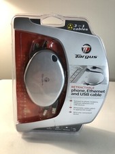 Targus Retractable Phone Ethernet and USB Cable. 3 in 1 cables. great for travel picture