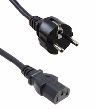 I-SHENG SP-023 EURO POWER CORD 16A 250V 6ft CABLE CEE 7/VII To IEC320-C13 picture
