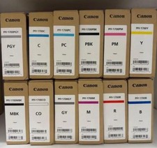 Canon PFI-1700 Genuine Ink Tank Set of 12 700ml Unopened Expired Around 2023 picture