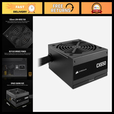 650W Power Supply Unit, ATX PSU, Compact Design, High Efficiency, Black picture