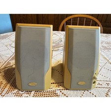 Vintage Advent AV270 Powered Computer Speakers Pair Beige 90s As-Is Parts picture