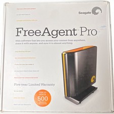 Seagate FreeAgent Pro 500GB External Drive USB 2.0/eSATA Black/Orange 5YR picture