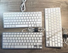 Lot of 3 Apple Keyboards A1242 MB869LL/A Cosmetic Grade B See Photos Tested picture