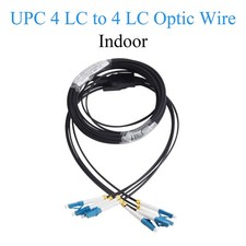 Fiber Optical Patch Cable UPC 4 LC to 4 LC Singlemode 4-Core Indoor 80m/262ft picture