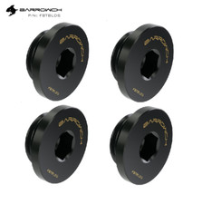 4 x Barrow BarrowCH G1/4 Stop Plug Fitting Low Profile Internal Hex Socket Black picture