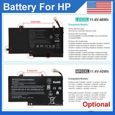 LE03XL/NP03XL Battery for HP Pavilion X360 15-U010DX 15-U011DX HSTNN-LB6L Laptop picture