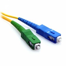 5m SC/APC-SC/UPC Simplex 9/125 OS2 Singlemode Fiber Patch Cable OFNR Yellow 16FT picture