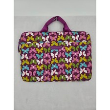 Vera Bradley Butterfly Laptop Sleeve Case Plum Purple 15 Inch Bag Tavel Work picture
