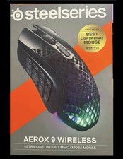 SteelSeries Aerox 9 Wireless Optical Gaming Mouse - Black  BRAND NEW  picture