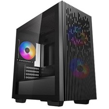 DeepCool MATREXX 40 3FS Micro ATX Case Tempered Glass 3 LED Fans USB 3.0 picture