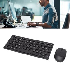 Russian Keyboard Mouse Set 78 Keys Slim 2.4G Wireless Keyboard And Mouse Co RMMU picture