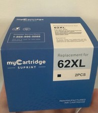 myCartridge SUPRINT 62XL Black Ink Cartridge 2-Pack for HP picture