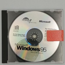 Microsoft Windows 95 OEM CD With USB Support Vintage Software Disc Only picture