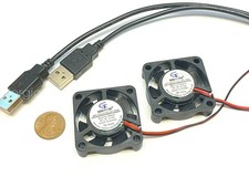 2  x  USB 5v 4010 Gdstime Computer 2pin 40x40x10mm DC Cooling Fan brushless picture