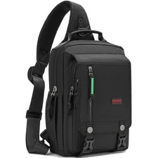 NICGID Sling Bags Chest Shoulder Backpacks, 14.1'' Laptop 14.1 inch, Black  picture