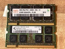 Gently Used Hynix 3GB PC2-5300S-555-12 DDR2 Notebook Ram Kit picture