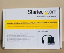 StarTech USB32HDEH USB 3.0 to HDMI Adapter USB Hub 1920x1200 Open Box picture