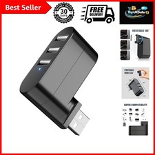 3-Port USB 2.0 Splitter Rotatable 90/180 for Laptop PC picture