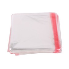 500 Pieces OPP Plastic Resealable Wrap Sleeve 160x155mm  for CD DVD Case picture