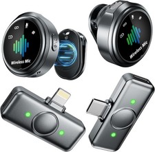 Magnetic Wireless Microphone for iPhone: Wireless lavalier Microphone for Androi picture