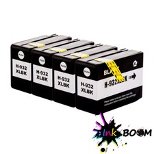 4 Black Ink Cartridge Replace for HP 932XL Officejet 6100 6600 6700 7110 7612 picture