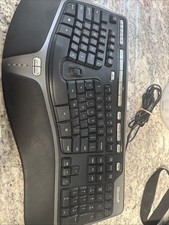 Microsoft Natural Ergonomic Keyboard 4000 V1.0 Model 1048 USB Tested Working picture