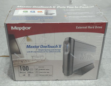 Maxtor One Touch II External Hard Drive 100GB Portable Silver | New Sealed Box picture