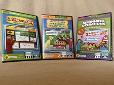 Lot of 3 Lakeshore Interactive Learning Pre-K - 1 Games DVD. New Sealed picture