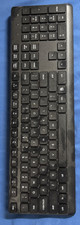 Wireless Ergonomic Keyboard  KM6800 Plug & Play Black USB / Battery Powered picture