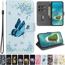 Butterfly Flower Wallet Cover Case for Sony Xperia 1 5 10 V VI IV VI Z3 L3 ACE 3 picture