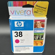 HP 38 Vivera Magenta C9406A Pigment Ink Cartridge New Sealed picture