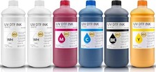 6 x 1000ML Premium UV DTF Refill Ink for Epson XP600 Sticker Printer (2W+BCMY) picture
